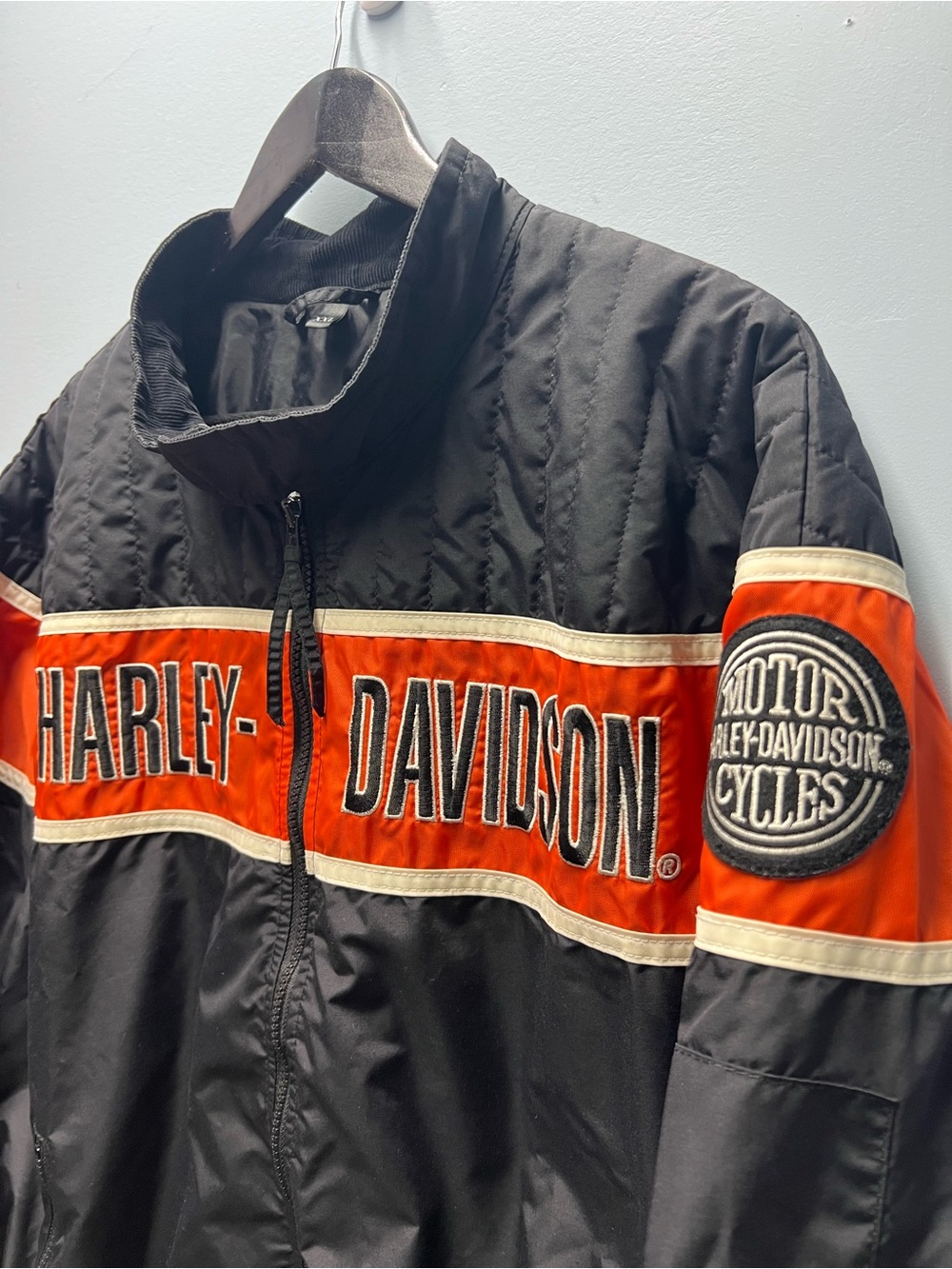 Harley-Davidson Men's Nylon Outer-Shell Zip-Up Racing Jacket - Picture 4 of 8